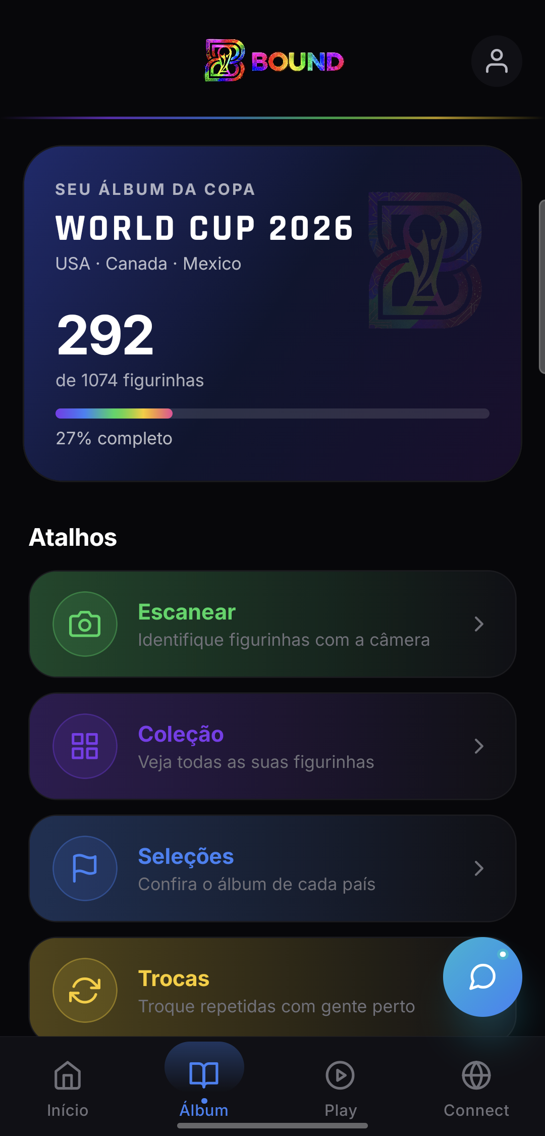 Hub do álbum da Copa